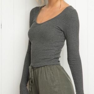 Gray brandy long sleeve on hold